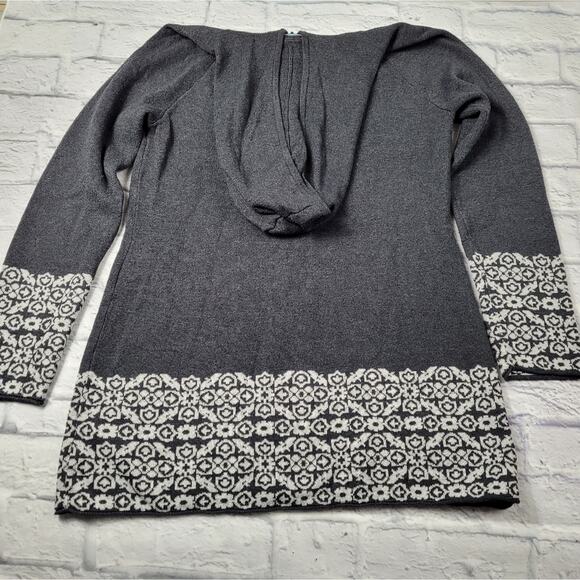 Cynthia Rowley Hooded Nordic Zip Cardigan size Medium - Picture 6 of 16